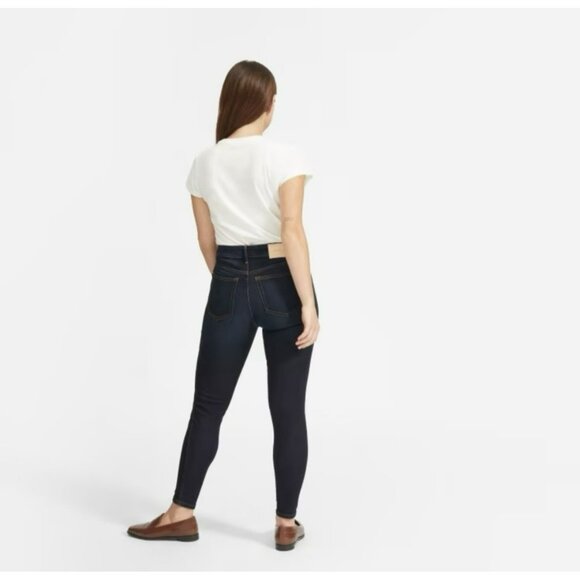 Everlane Curvy High Rise Skinny Jean Dark Wash Size 25 Regular - Picture 4 of 10